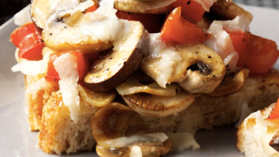 tta aux champignons et grana padano aop