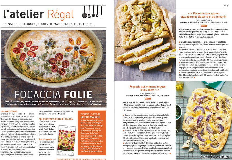 Magazine n°109 : Tendance Focaccia