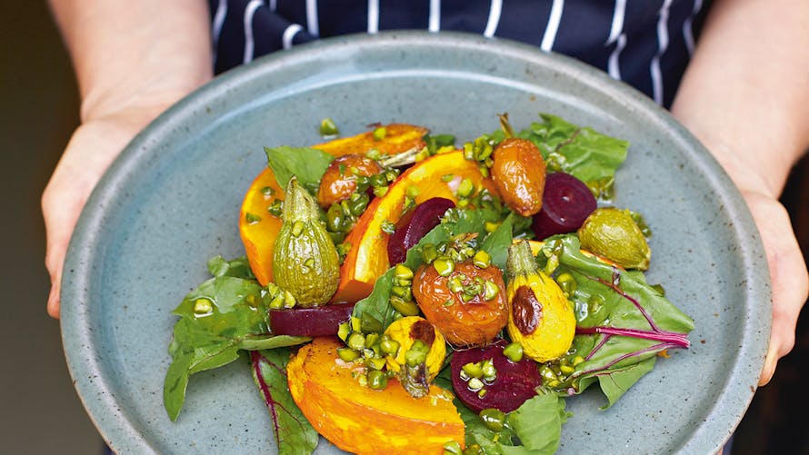 Salade de carottes, courgettes et courge