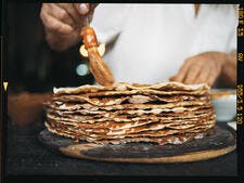 Tableton : millefeuille argentin de crêpes au dulce de leche