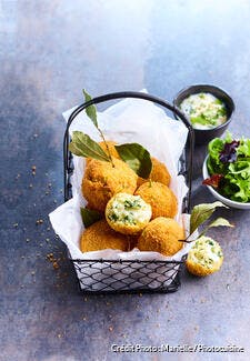 Boulettes de riz aux épinards